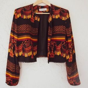 A.C. Sport Tassel Printed Jacket